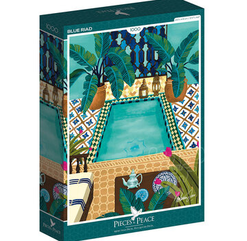 Pieces & Peace Pieces & Peace Blue Riad Puzzle 1000pcs