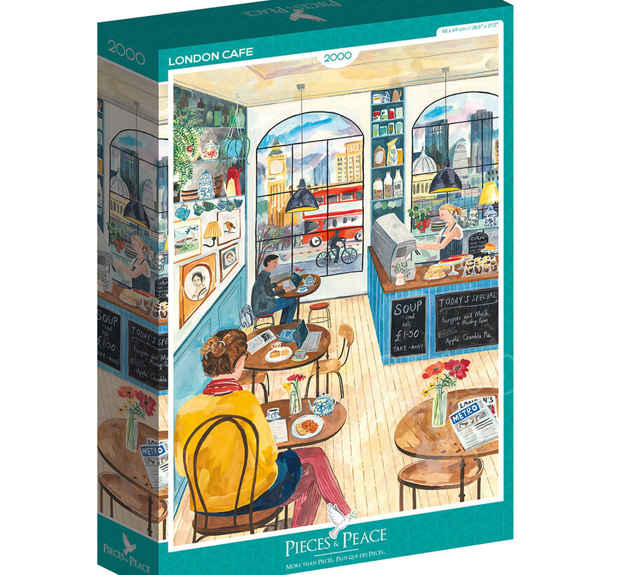 Pieces & Peace London Cafe Puzzle 2000pcs