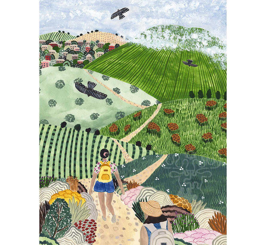 Pieces & Peace Wine Country Hike Puzzle 1000pcs