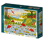 Pieces & Peace Caribbean Flamingos Puzzle 1000pcs