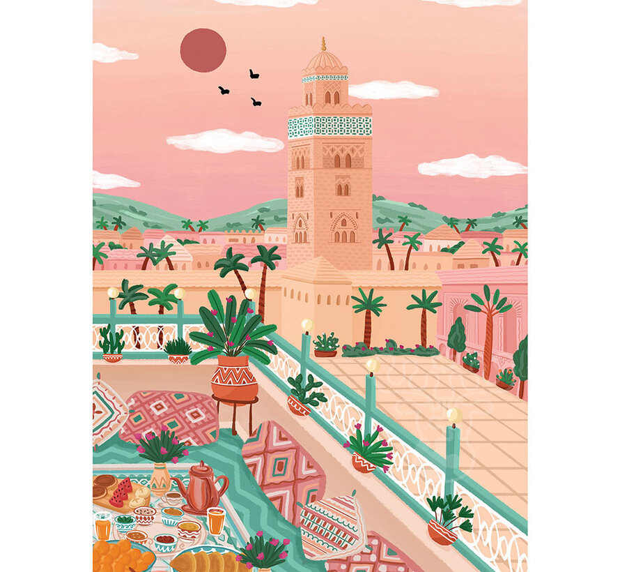 Pieces & Peace Koutoubia mosque, Morocco Puzzle 1000pcs