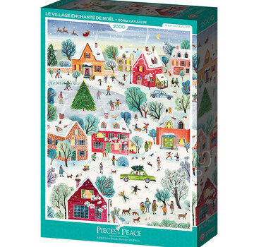 Pieces & Peace Pieces & Peace Le Village Enchanté de Noël Puzzle 2000pcs