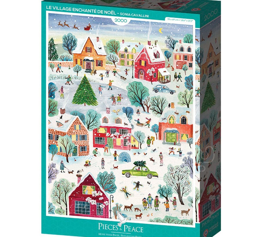 Pieces & Peace Le Village Enchanté de Noël Puzzle 2000pcs