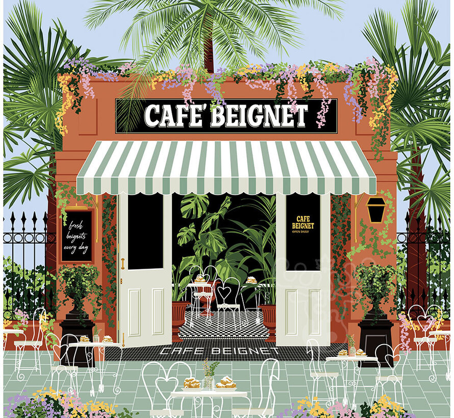 Pieces & Peace Café Beignet (Donut Cafe) Puzzle 1000pcs