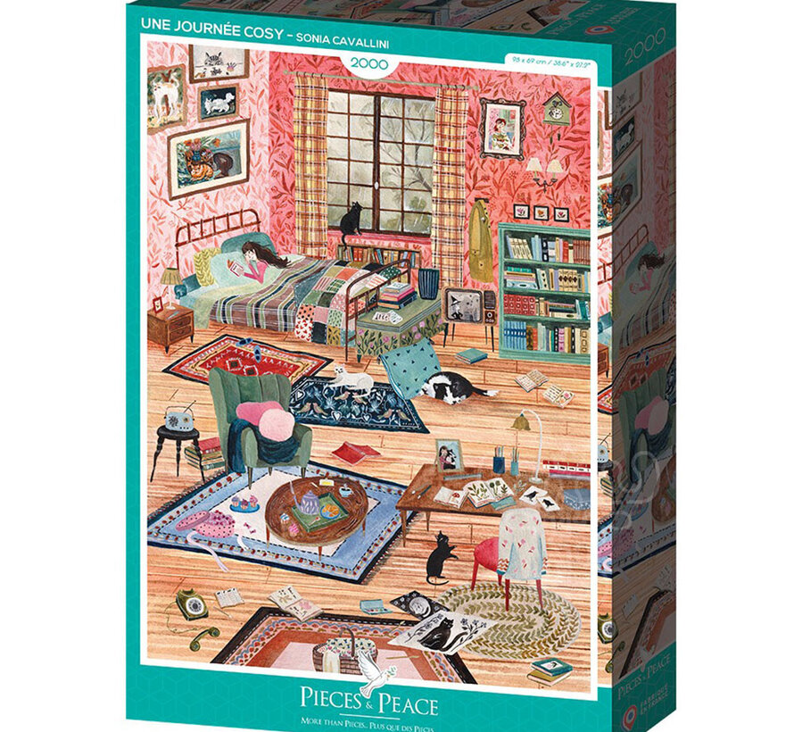 Pieces & Peace Une Journée Cosy Puzzle 2000pcs