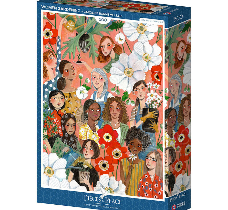 Pieces & Peace Women Gardening Puzzle 500pcs