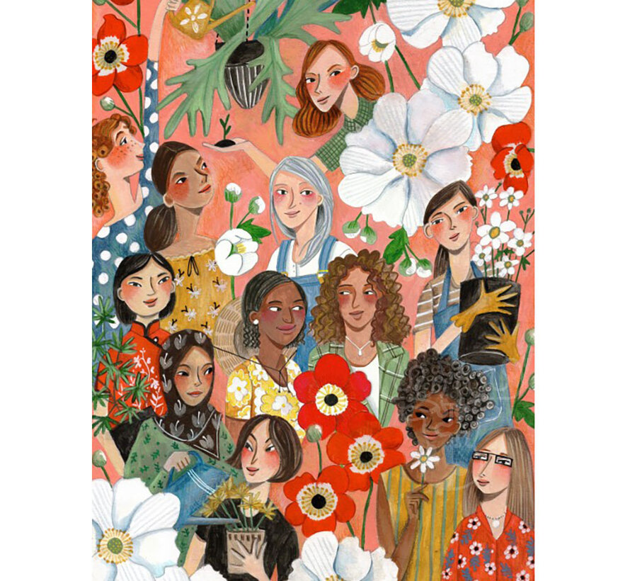 Pieces & Peace Women Gardening Puzzle 500pcs
