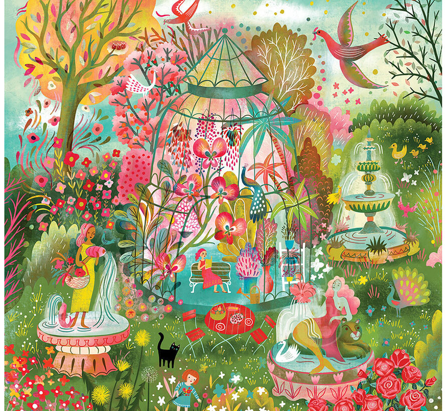 Pieces & Peace Greenhouse Fountains Puzzle 1000pcs
