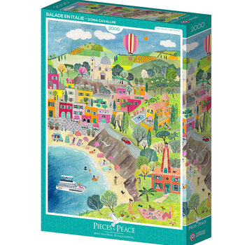 Pieces & Peace Pieces & Peace Balade en Italie Puzzle 2000pcs