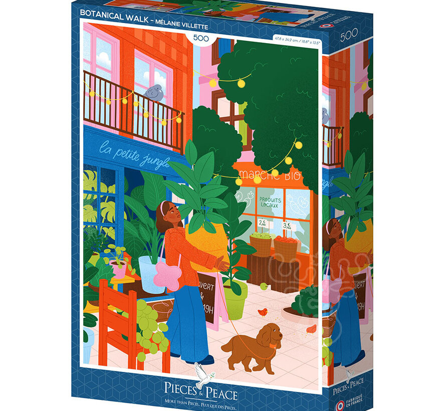 Pieces & Peace Virée botanique (Botanical Walk) Puzzle 500pcs