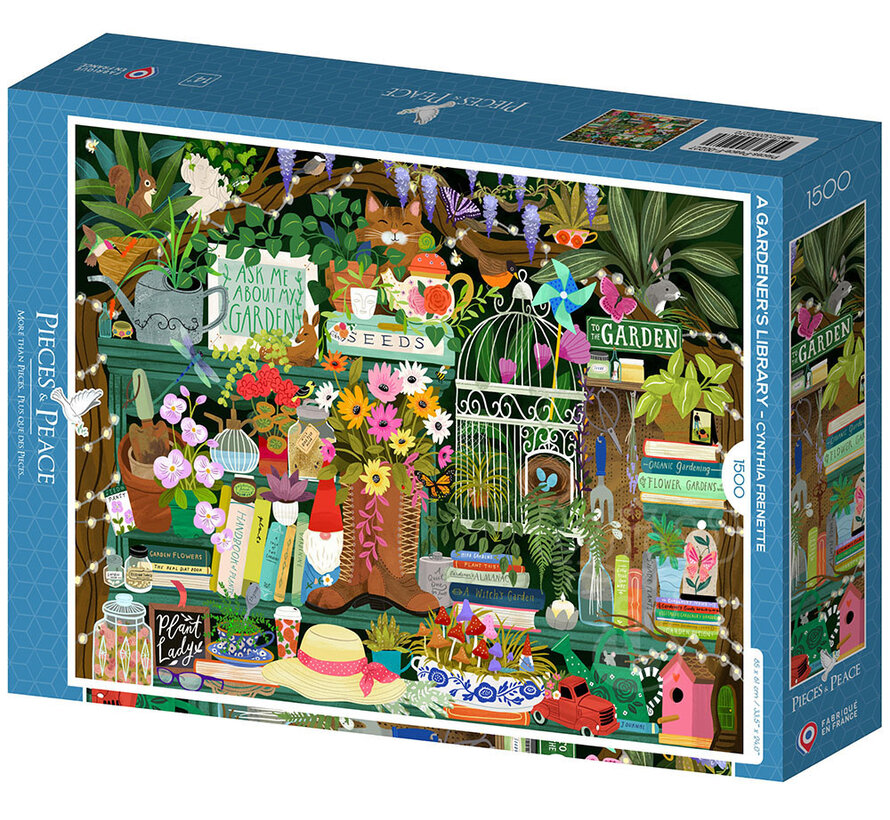 Pieces & Peace A Gardener's Library Puzzle 1500pcs