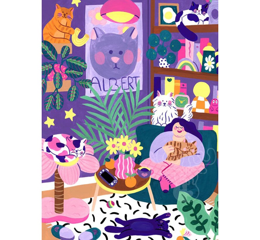 Pieces & Peace Cat Lover Puzzle 1000pcs