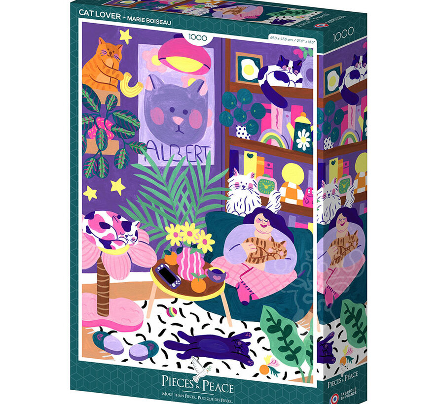 Pieces & Peace Cat Lover Puzzle 1000pcs