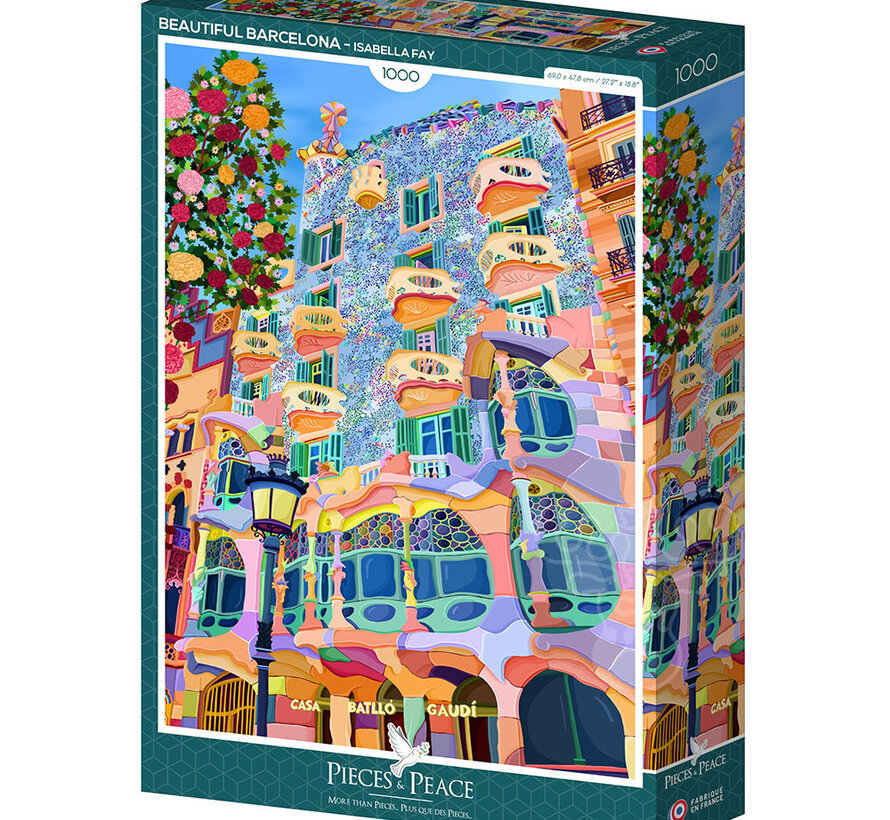 Pieces & Peace Beautiful Barcelona Puzzle 1000pcs