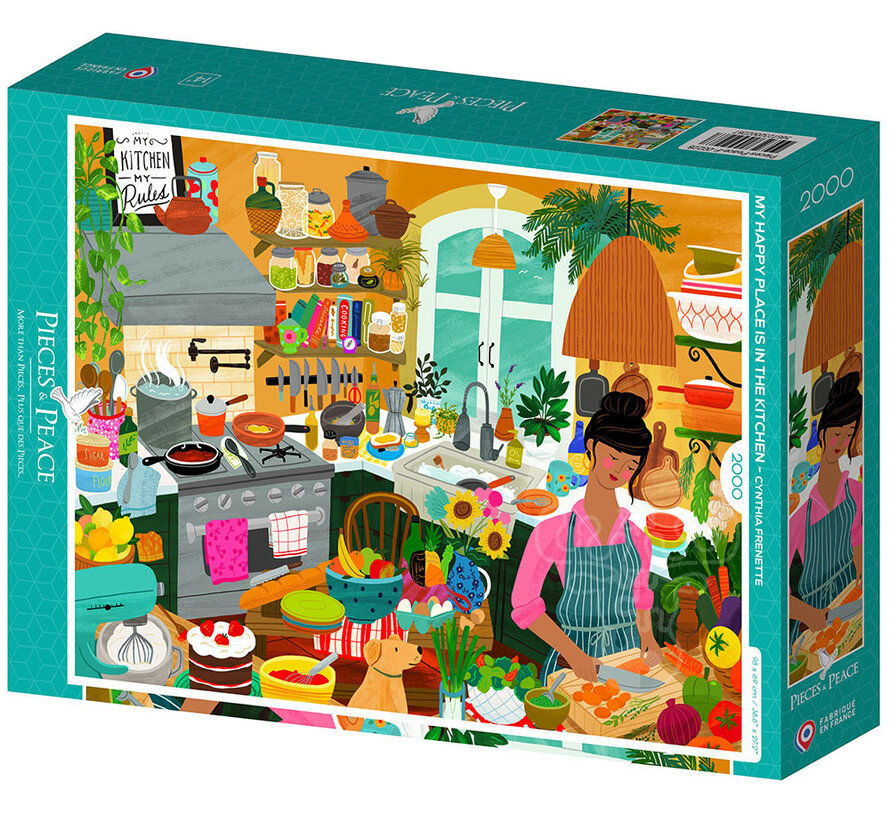 Pieces & Peace My Happy Place is in the Kitchen Puzzle 2000pcs