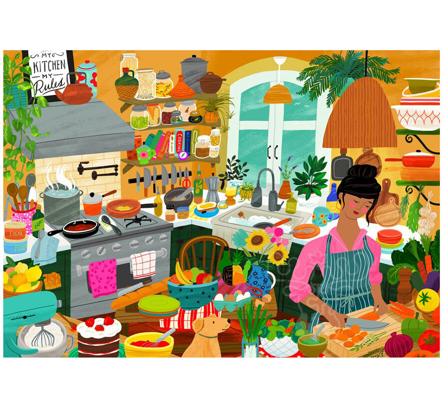 Pieces & Peace My Happy Place is in the Kitchen Puzzle 2000pcs