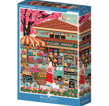 Pieces & Peace Pieces & Peace Flower Market Puzzle 1500pcs
