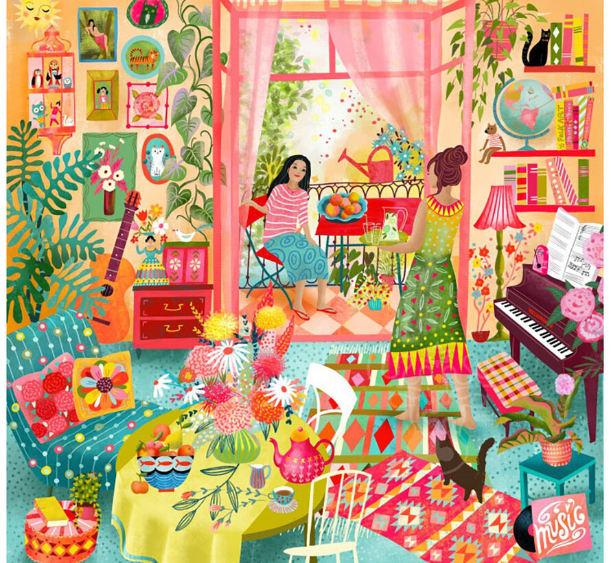 Pieces & Peace Balcony Music Room Puzzle 1000pcs