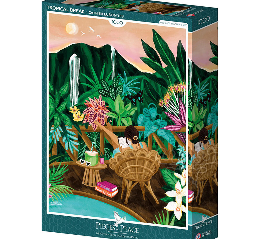 Pieces & Peace Tropical Break Puzzle 1000pcs