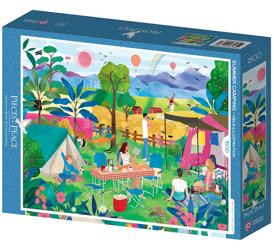 Pieces & Peace L'été au camping (Summer Camping) Puzzle 1500pcs