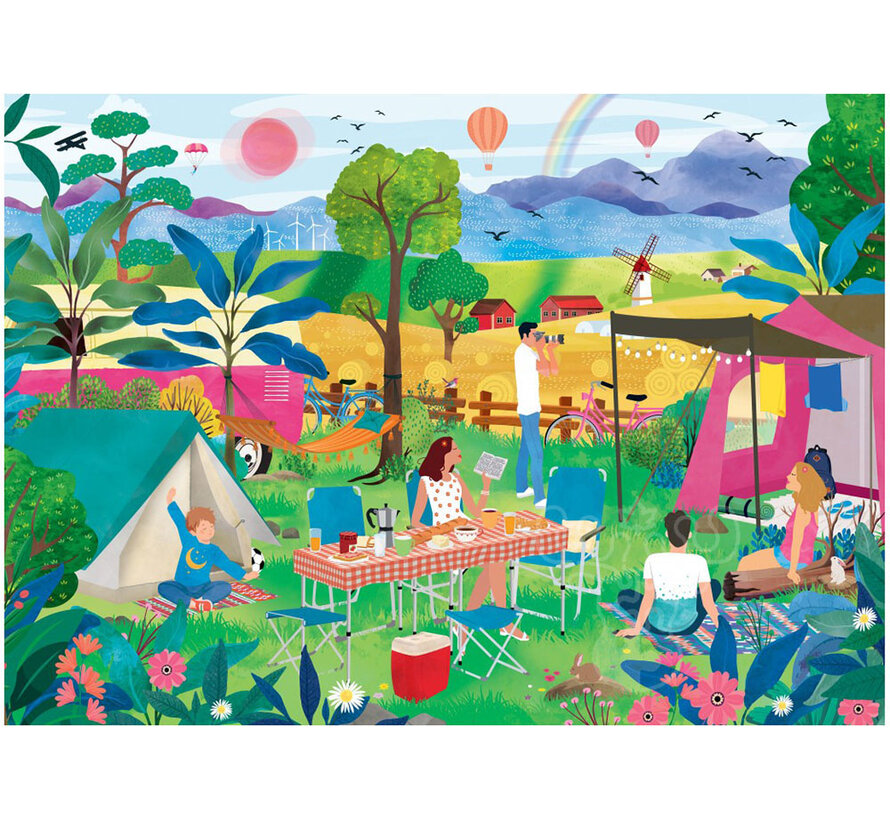Pieces & Peace L'été au camping (Summer Camping) Puzzle 1500pcs