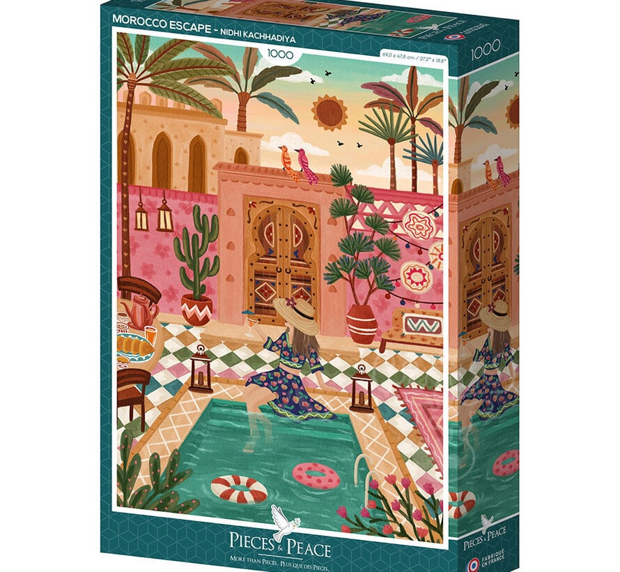 Pieces & Peace Morocco Escape Puzzle 1000pcs
