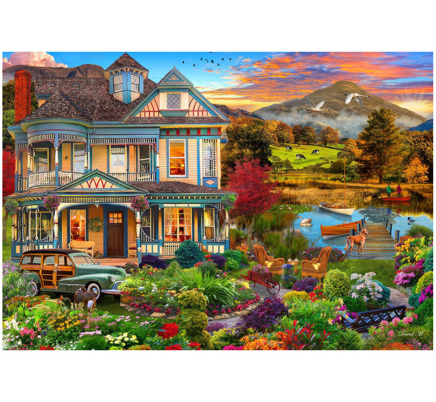 Bluebird Garden Country Home Puzzle 1000pcs