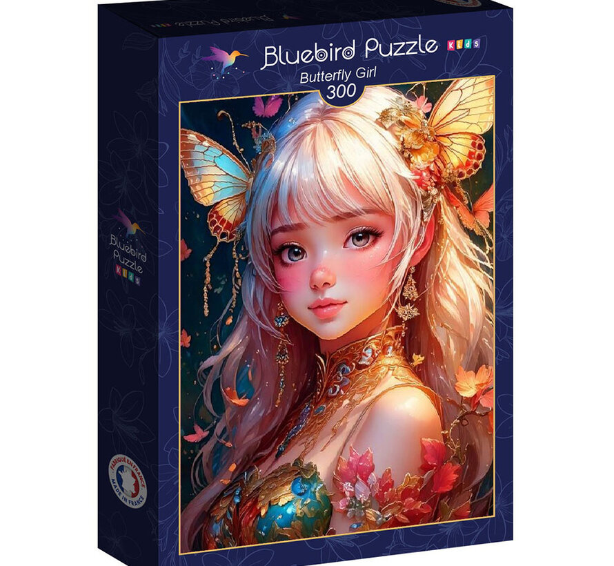 Bluebird Butterfly Girl Puzzle 300pcs