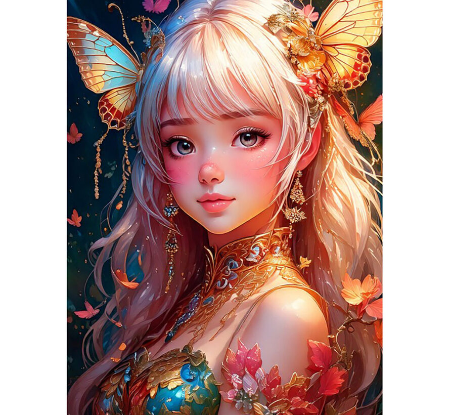 Bluebird Butterfly Girl Puzzle 300pcs