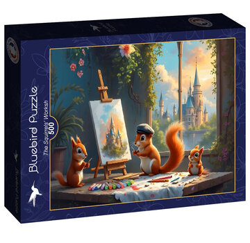 Bluebird Bluebird L'Atelier des Ecureuils (The Squirrels' Workshop) Puzzle 500pcs