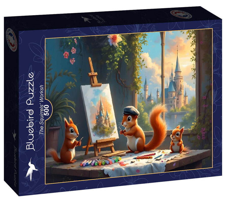 Bluebird L'Atelier des Ecureuils (The Squirrels' Workshop) Puzzle 500pcs