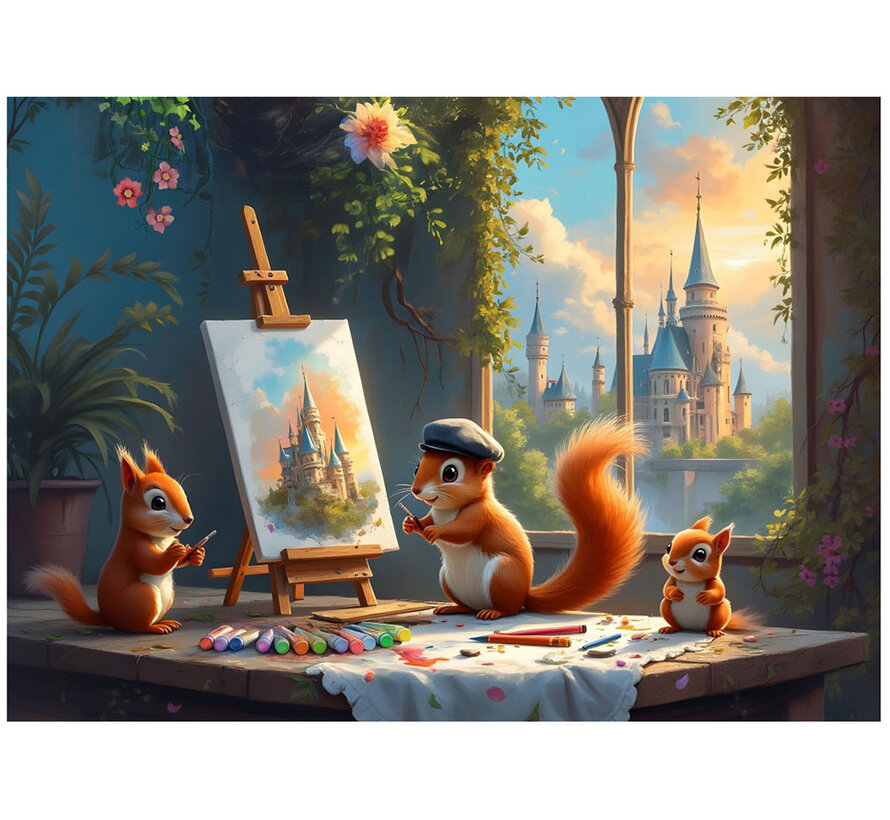 Bluebird L'Atelier des Ecureuils (The Squirrels' Workshop) Puzzle 500pcs