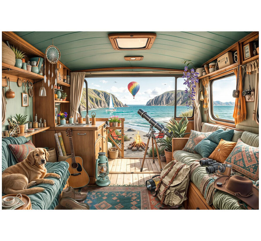 Bluebird Camping Coast Puzzle 1000pcs