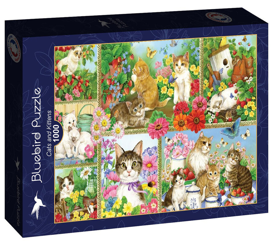 Bluebird Cats and Kittens Puzzle 1000pcs