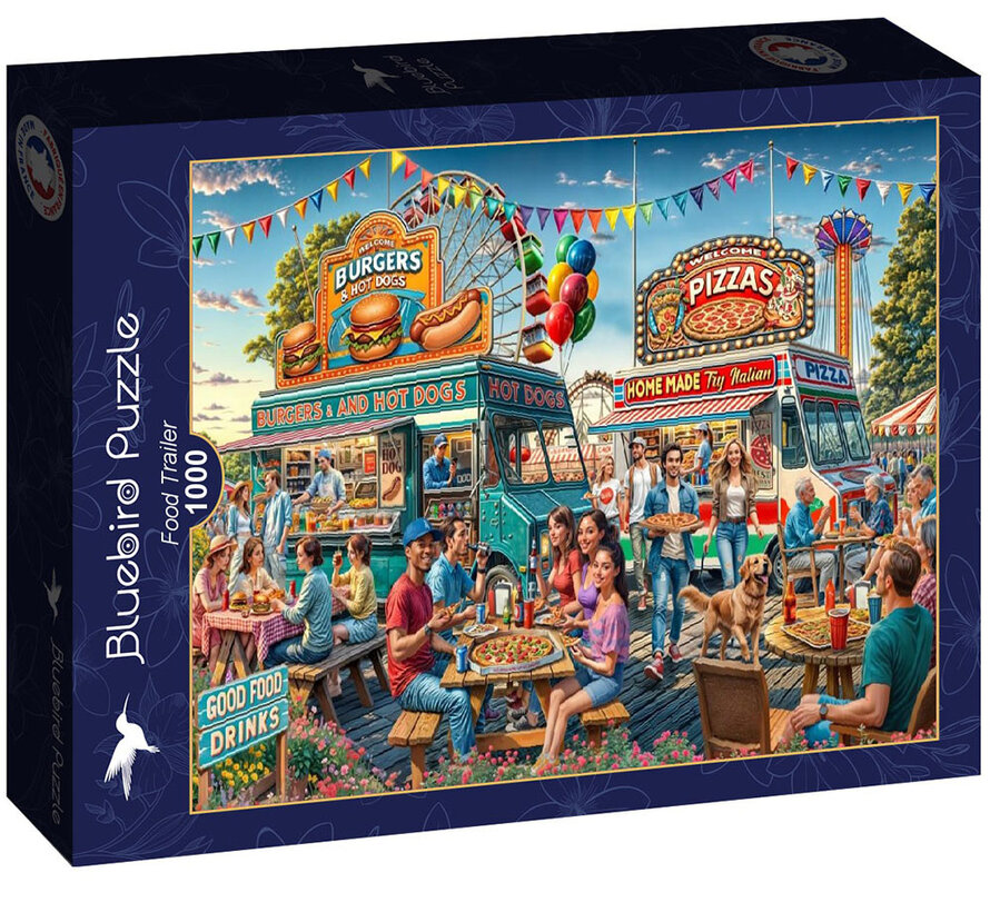 Bluebird Food Trailer Puzzle 1000pcs