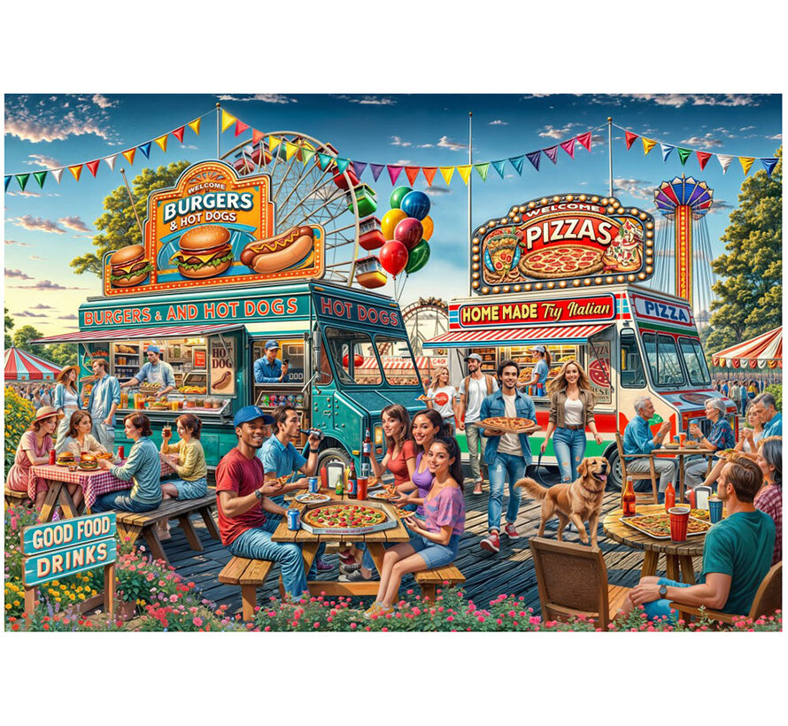 Bluebird Food Trailer Puzzle 1000pcs