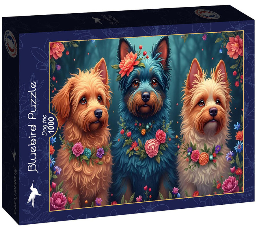 Bluebird Dog trio Puzzle 1000pcs
