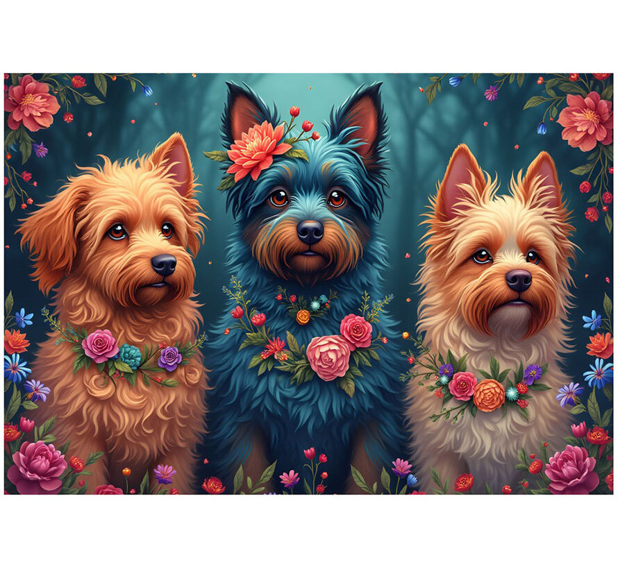 Bluebird Dog trio Puzzle 1000pcs