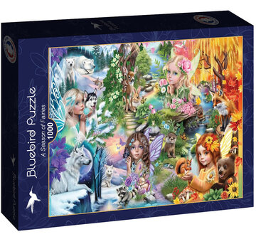 Bluebird Bluebird A Season of Fairies Puzzle 1000pcs