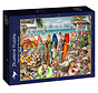 Bluebird Dogs and Cats at the Beach Puzzle 2000pcs