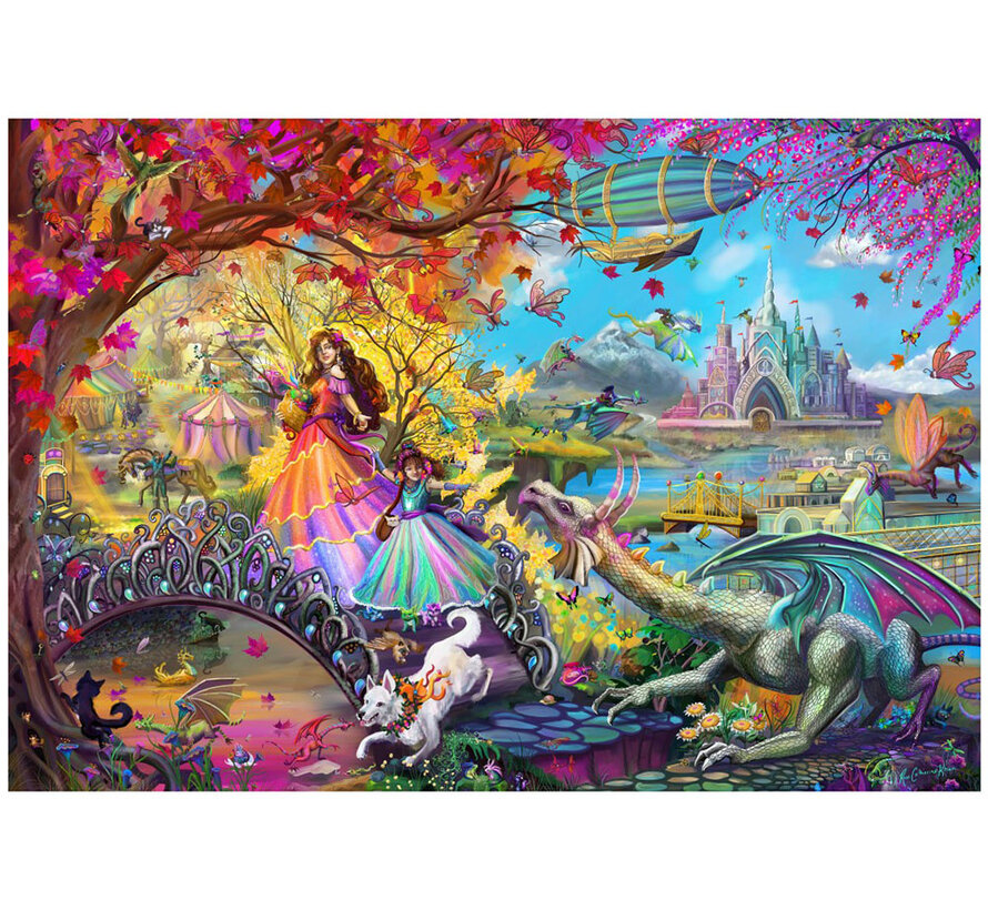 Bluebird Autumn Castle Festival Puzzle 1000pcs