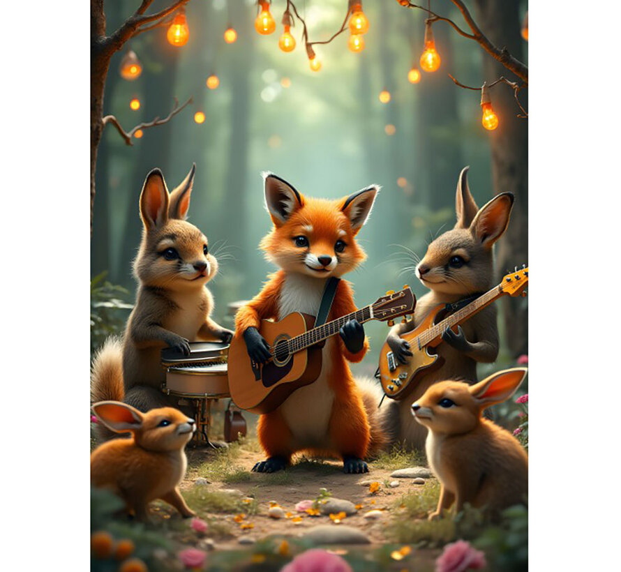 Bluebird Concert in the Forest Puzzle 300pcs