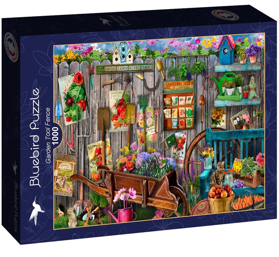 Bluebird Garden Tool Fence Puzzle 1000pcs