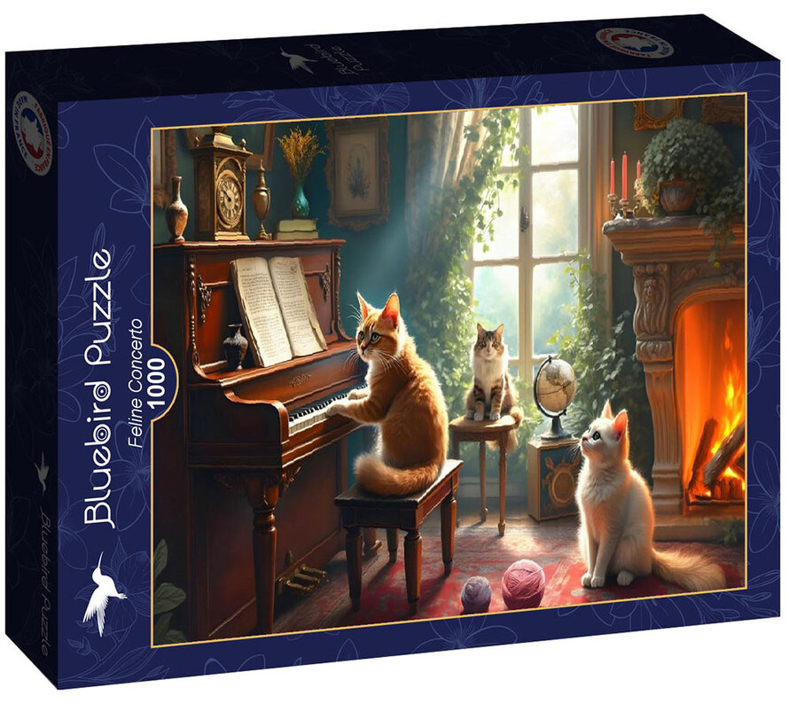 Bluebird Feline Concerto Puzzle 1000pcs