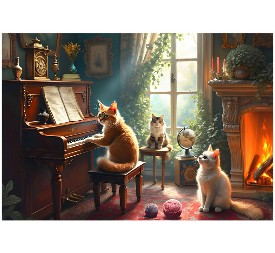 Bluebird Feline Concerto Puzzle 1000pcs