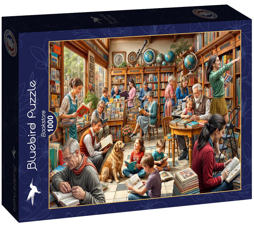 Bluebird Bookstore Puzzle 1000pcs