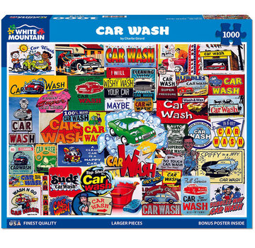 White Mountain White Mountain Car Wash Puzzle 1000pcs