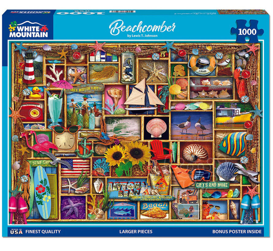 White Mountain Beachcomber Puzzle 1000pcs