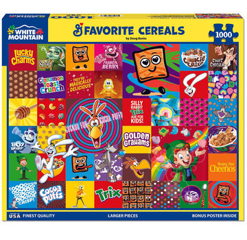 White Mountain White Mountain Favorite Cereals Puzzle 1000pcs