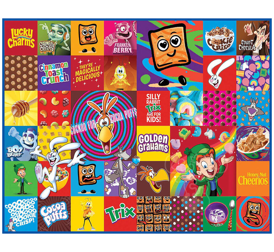 White Mountain Favorite Cereals Puzzle 1000pcs